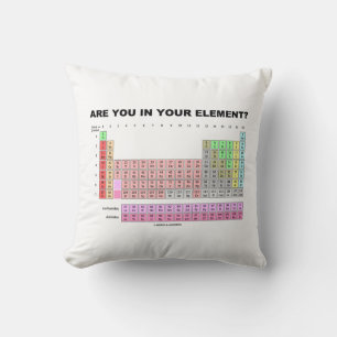 Coussin Êtes-vous dans votre élément ? Humour de tableau p