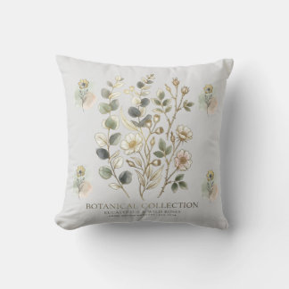 Coussin Ethereal Gold & Sage Botanical Collection