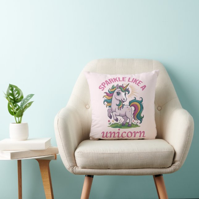 Coussin Étincelle comme une licorne (Chaise)