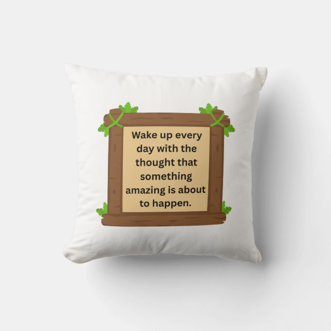 Coussin Étincelle du matin (Recto)