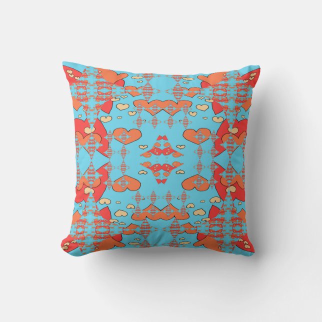 Coussin Étincelles de cœurs (Recto)