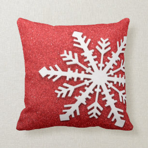 Coussin Étincelles rouges de Noël