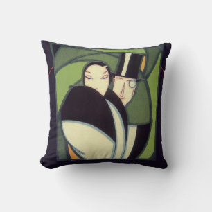 Coussin Étiquette de légume vintage Topper, Romance Art Dé