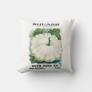 Coussin Étiquette de paquets de graines de squash