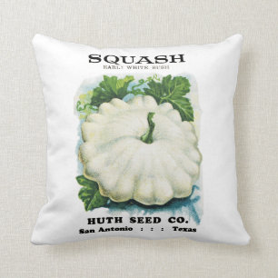 Coussin Étiquette de paquets de graines de squash