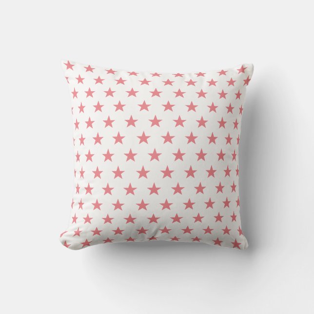 Coussin Étoile corail réversible (Recto)