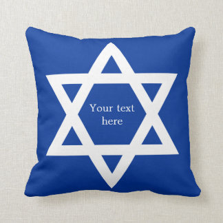Coussin Étoile de David Bar Mitzvah bleu