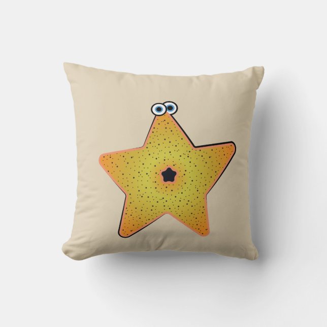 Coussin Étoile de mer dessin animé - Créature (Recto)