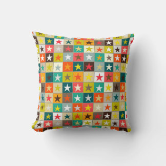 Coussin étoile rétro