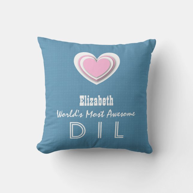 Coussin Étoile rose bleue en pastel A05V de BELLE-FILLE (Recto)