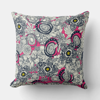 Coussin étoile succulente de chartreuse rose