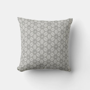 Coussin Étoiles Blanches Gris À L'Oreiller