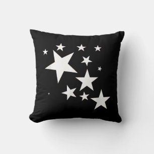 Coussin Étoiles Blanches Star-Motif-Design Costume cadeau