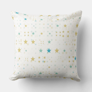Coussin Étoiles bleues et jaunes