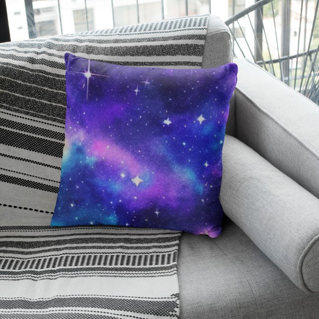 Coussin Étoiles brillantes dans le ciel nocturne (Créateur téléchargé)