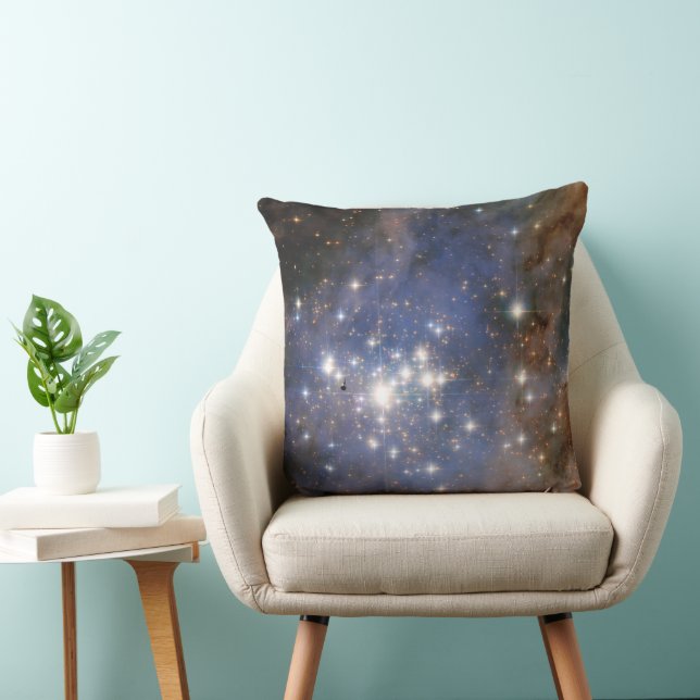Coussin Étoiles de diamant dans la nébuleuse de Carina Hub (Chaise)