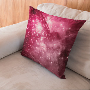 Coussin Etoiles de framboise