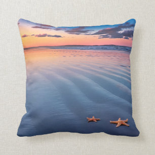 Coussin Étoiles de mer sur le sable