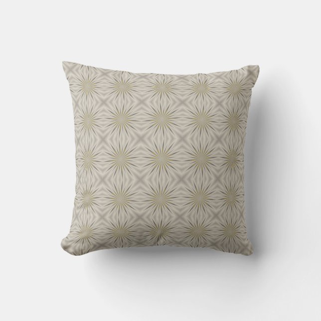 Coussin Étoiles de Noël argentées brillantes Jeter Oreille (Recto)