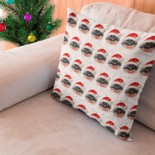 Coussin Étoiles de Noël de la race canine Pékinois