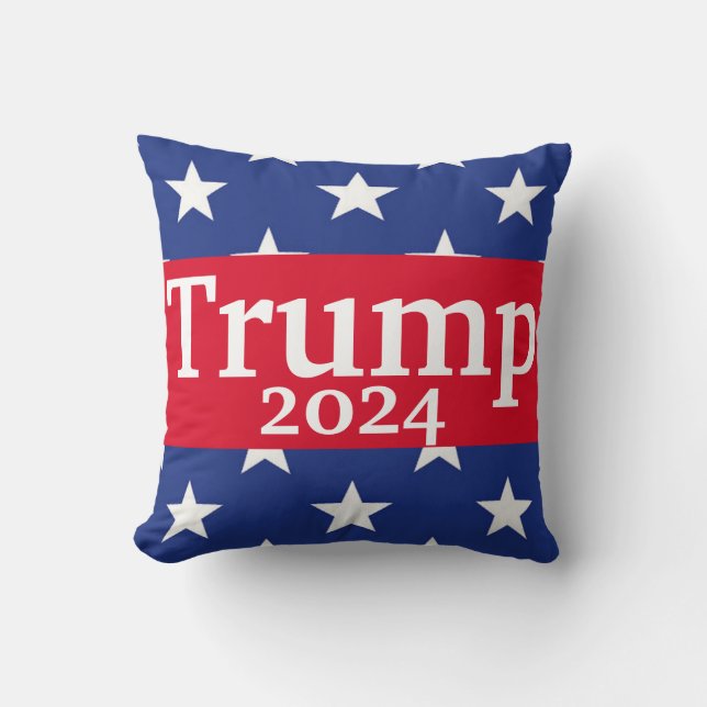 Coussin Étoiles de style drapeau américain Donald Trump 20 (Recto)