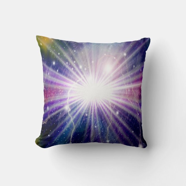 Coussin Étoiles d'une planète et d'une galaxie (Recto)