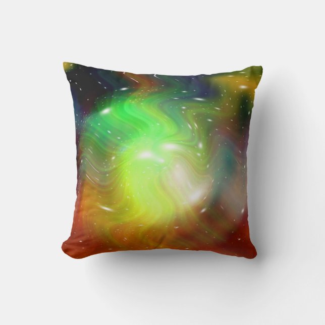 Coussin Étoiles d'une planète et d'une galaxie (Recto)