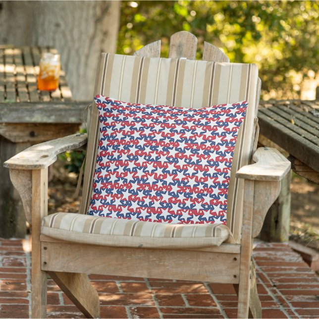 Coussin Étoiles et bandes (Chaise)