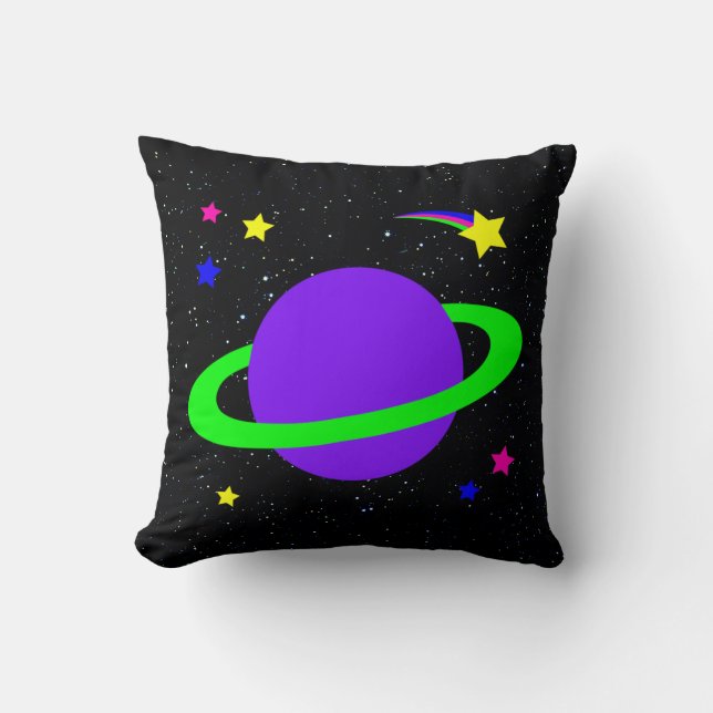 Coussin Étoiles et carreau de planète (Recto)