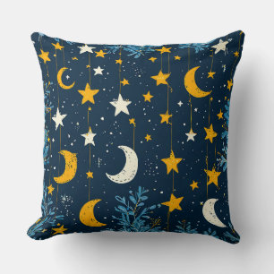 Coussin Étoiles et ciel nocturne