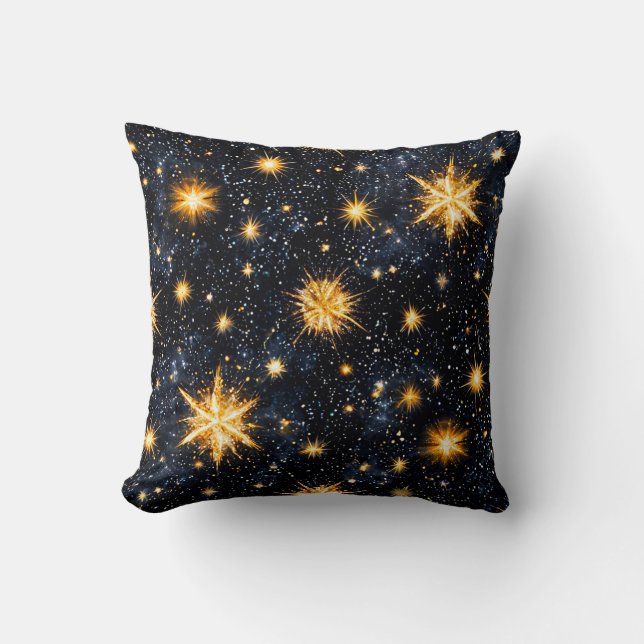Coussin Étoiles et ciel nocturne (Recto)