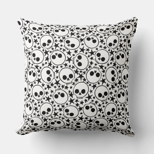 Coussin Étoiles et crânes (Recto)