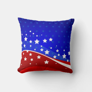 Coussin Étoiles Et Rayures Conception Patriotique