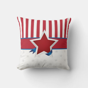 Coussin Étoiles et rayures Motif patriotique