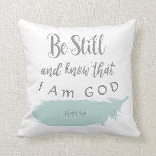 Coussin Être encore et connaître l'écriture KJV