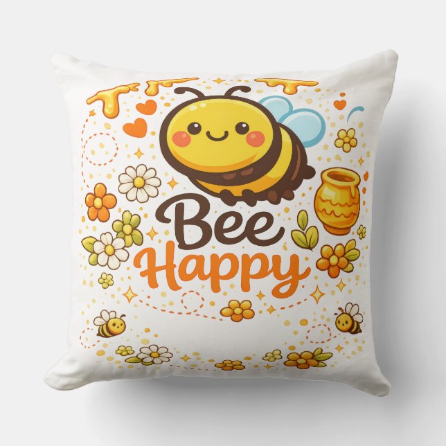 Coussin Être Heureux (Recto)