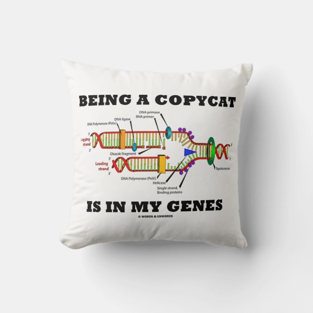 Coussin Être Un Copycat Est Dans Ma Réplication D'ADN De G (Recto)