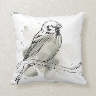 Coussin Étude des oiseaux de la nature