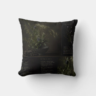 Coussin Étude d'Ikebana n° 26 Lys pourpre et épine