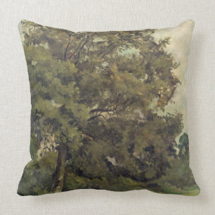 Coussin Étude d'un arbre de cendre, c.1851 (huile sur le