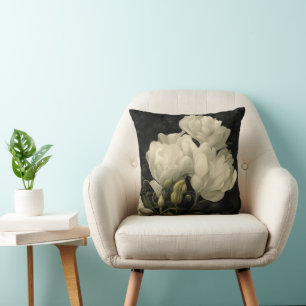 Coussin Étude d'une fleur de pivoine