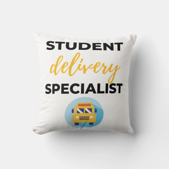 Coussin Étudiant Delivery Specialist bl (Recto)