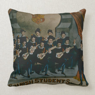 Coussin "Étudiants espagnols, université de Madrid"