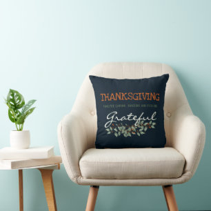 Coussin Eucalyptus moderne se sentant Gratuit Thanksgiving