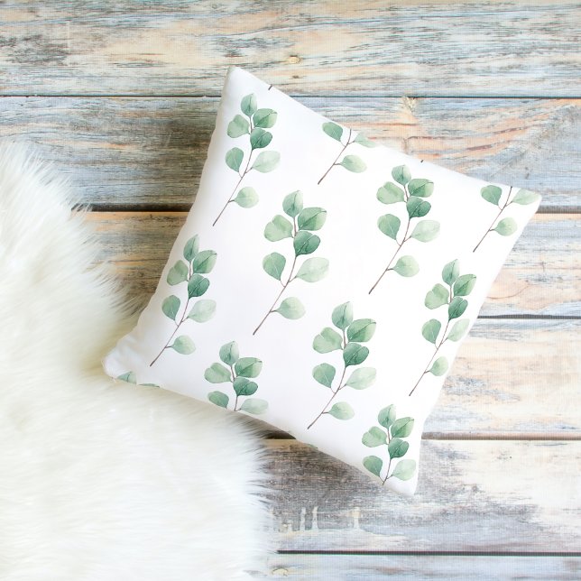 Coussin Eucalyptus Motif vert (Créateur téléchargé)