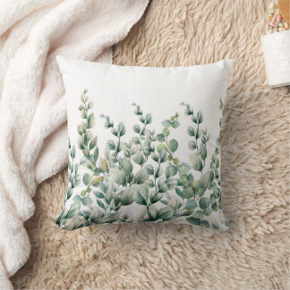 Coussin Eucalyptus vert