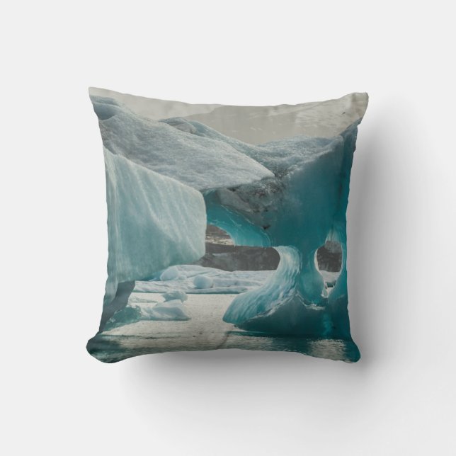Coussin Europe, Islande, JokUSArlon. Formations d'icebergs (Recto)