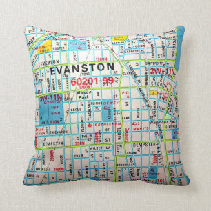 Coussin EVANSTON, carte de cru de l'IL