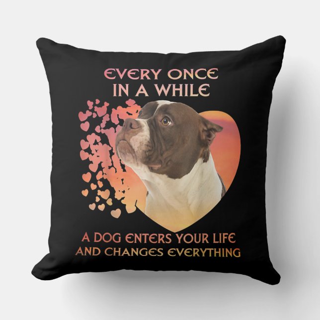 Coussin Every Once In A While A Dog Enters (Recto)
