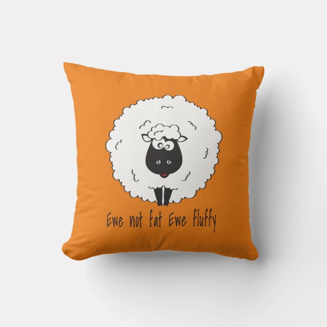 Coussin Ewe pas gras éwe pelée (Recto)